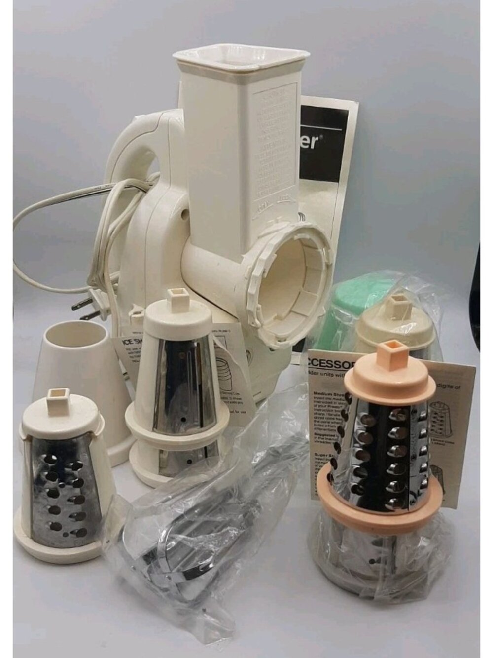 VTG Presto Salad Shooter Mixer Too 02980 Electric Slicer Shredder Mixer Working